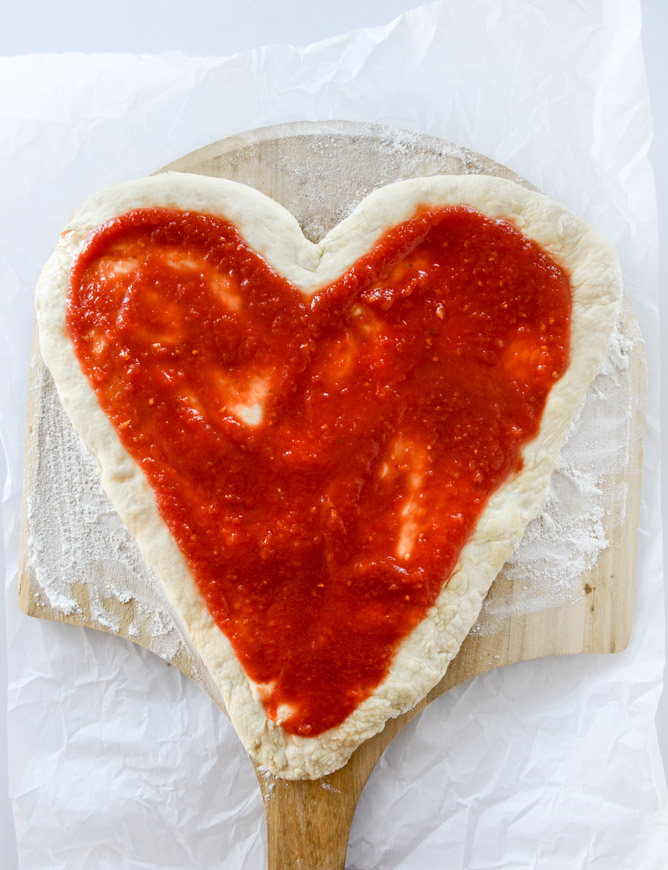 How to Make Heart-Shaped Pizzas