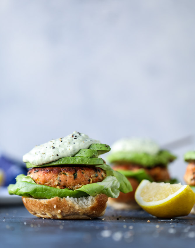 The Best Salmon Burgers - Fed & Fit