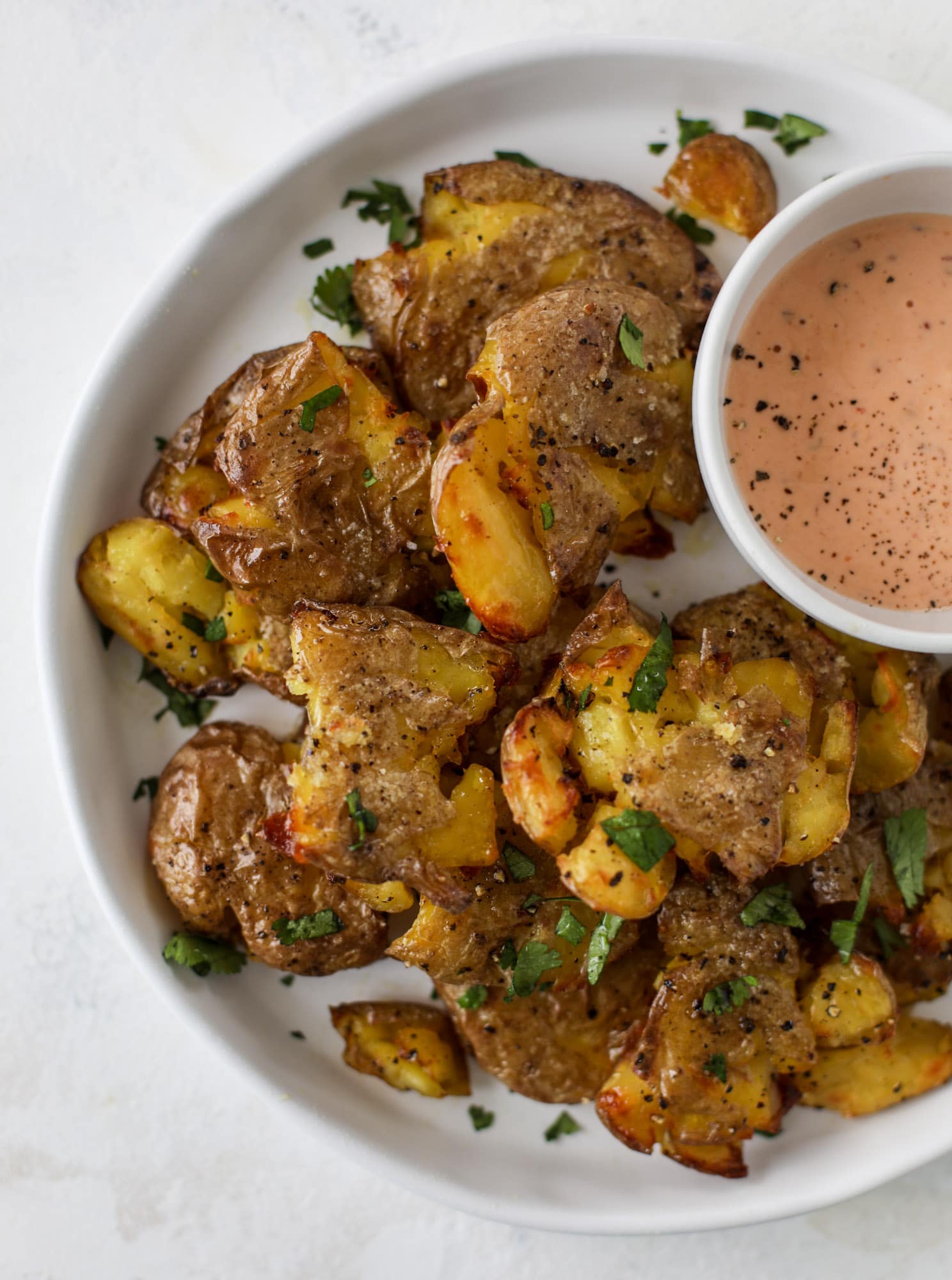 Super Crispy Smashed Potatoes Recipe